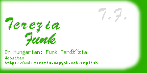 terezia funk business card